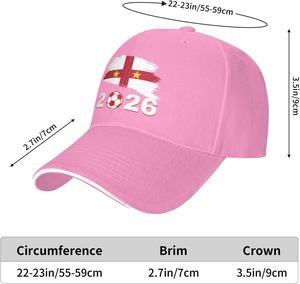 Gorra <span class=keywords><strong>de</strong></span> Béisbol SOLPOP <span class=keywords><strong>de</strong></span> 6 Paneles con la Bandera <span class=keywords><strong>de</strong></span> la Cruz <span class=keywords><strong>de</strong></span> San Jorge <span class=keywords><strong>de</strong></span> Inglaterra 2026, para Aficionados <span class=keywords><strong>de</strong></span> la Copa <span class=keywords><strong>de</strong></span> Fútbol, Color Rosa - Product Image 6