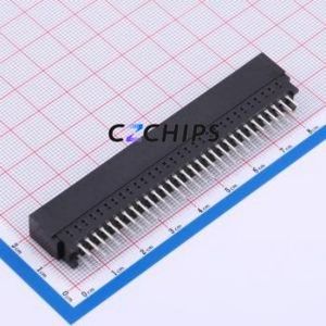5530843-7 Gold Finger Connector Through hole Component (THT),P=2.54mm Connector 2.54mm 60P Through Hole Phosphor Bronze - Product Image 2