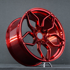 Rueda Forjada de 1 Pieza GPW, Color Rojo Caramelo Electrochapado, Inspirada en V0ssen HF5. para BMW, Audi, <span class=keywords><strong>Mercedes</strong></span>, Tesla, Porsche, 885 - Product Image 1