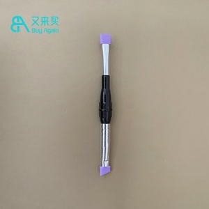 Venta al por mayor reutilizable corto dúo extremo plano ángulo Punta de silicona elevación permanente cepillo laminador de silicona herramienta de elevación de <span class=keywords><strong>pestañas</strong></span> cepillo - Product Image 3