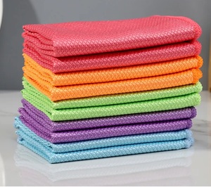 Panno in Microfibra Manywell 30x30 a Scaglie di Pesce, Asciugamano in Poliestere ad Alta Assorbenza per Rimuovere le Macchie, Stracci per Pulizia Cucina Disponibili Gratuitamente - Product Image 2