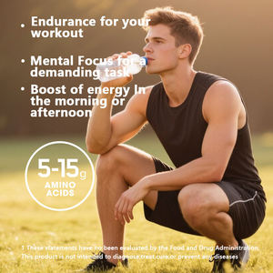Polvere Energetica BCAA Personalizzabile Senza Zucchero con Integratore per il Recupero Muscolare, Supporto Immunitario e Aminoacidi 500g/Bottiglia per Uomini e Donne - Product Image 2