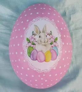 Logotipo de impresión personalizado Gigante <span class=keywords><strong>Jumbo</strong></span> Huevo de papel de Pascua Huevo de Pascua grande 50cm - Product Image 4