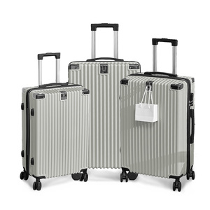 Stylish 3-Piece 20/24/28-Inch 3-in-1 Rolling <strong>Suitcase</strong> <strong>Lightweight</strong> and Waterproof Luggage Modern Style PC Material Wholesale - Product Image 5