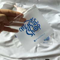 Sacs en plastique transparent PVC recyclables de petite taille OEM avec fermeture éclair pour cosmétiques, bijoux, emballage de bagues, pochette à fermeture éclair pour cosmétiques