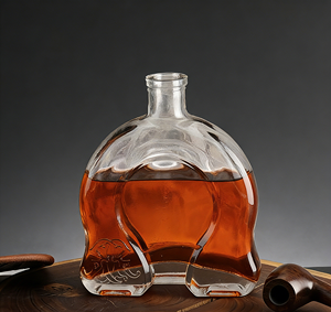 Botella de Licor de Cristal Transparente de 500 ml de Alta Gama, Personalizada, con Corcho, para Whisky, Vodka, <span class=keywords><strong>Vino</strong></span>, Directo de Fábrica, Gloriosa - Product Image 5