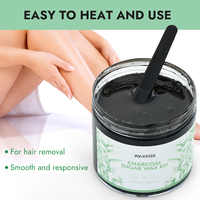 Kit de cire dépilatoire au sucre et au charbon de bois 300g, efficace pour peaux sensibles, vente en gros usine, produit phare