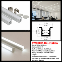 Profil Aluminium LED Anodized Lebar Kecil untuk Lemari, Potongan Panjang Sesuai Pesanan untuk Proyek Pencahayaan Lemari Anggur