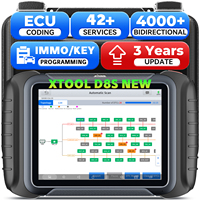 Herramienta de Diagnóstico Automotriz XTOOL D8S Versión Global, Codificación ECU, Escáner Automotriz IMMO con Mapa Tecnológico FCA DoIP CAN FD
