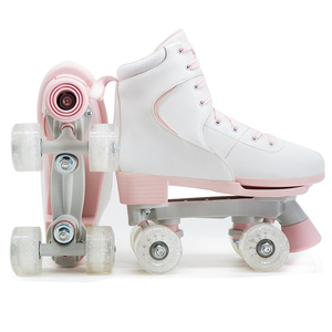 Nhấp Nháy Con Lăn Màu Trắng 4 Bánh Xe Chuyên Nghiệp Quad Con Lăn Skate New Patines Cho Người Lớn Hoặc Thiếu Niên - Product Image 2
