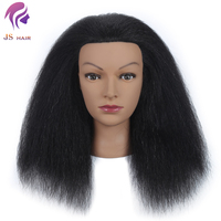Mannequin africain noir pour la formation en coiffure, tête de pratique pour tresses, tête de formation professionnelle en coiffure