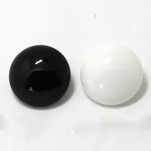 Reçine siyah ve beyaz yarı daire mantar kel düğme ceket kazak gömlek düğmesi