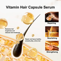 Capsules de soins capillaires personnalisées OEM Capsules d'huile de sérum d'essence adoucissante Capsules vitaminiques à l'huile de traitement capillaire à l'argan