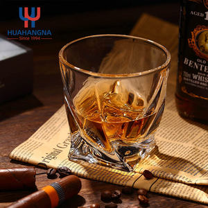 9 oz Old Fashioned Transparent Crystal Glass Whisky Rocks Verres Set pour Scotch Cocktail Rum pour Cognac Vodka Liqueur Coffret cadeau - Product Image 4