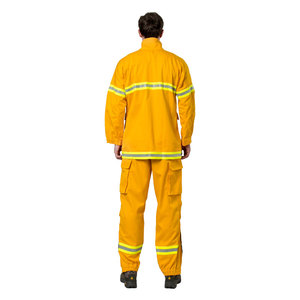 Vêtements de <span class=keywords><strong>sécurité</strong></span> pour pompiers forestiers certifiés NFPA 1977, combinaison ignifuge jaune, <span class=keywords><strong>veste</strong></span> et pantalon EPI - Product Image 3