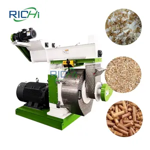 Máquina de pellets de madera de acacia RICHI 1-10 toneladas por hora al mejor precio en Asia