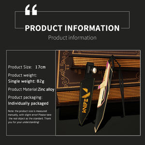 Llavero XEROFANG con Forma de Cuchillo de 20 cm, Bastón Ruyi, Jingu Bang, Valorant Metal, Astra, Skye, Killjoy, Yoru, Riot Games, Sage - Product Image 2