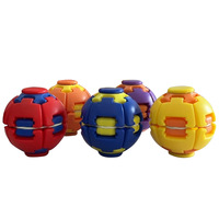 Balle rotative lumineuse 3D en résine PVC imprimée, colorée et scintillante, jouet anti-stress pour enfants, récompense de classe, objet de collection