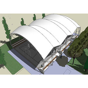 PVDF Architectural Membrane Structure <b>Canopy</b> Sport <b>Tent</b> Stadium Roof Material Frame Awning for Outdoor Tennis Basketball Court - Product Image 2