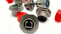 Connecteur RJ45 robuste RJF TV7 1G4-02 compatible avec le connecteur coaxial de panneau Amphenol RJFTV7
