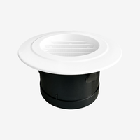 Grille de ventilation intérieure pour système de climatisation, en plastique ABS rond, ventilation droite, épaississement, ventilation d'air frais