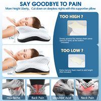 Mousse de papillon orthopédique viscoélastique Anti ronflement soutien cervical du cou oreiller papillon orthopédique Oem personnaliser en gros