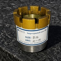 Foret diamanté imprégné NQ à haut taux de récupération pour l'exploration minière et le forage de roches dures