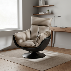 Sillón Giratorio Moderno Minimalista, Sillón Individual con Diseño Inclinable para Muebles de Sala de Estar, Patas de Metal para Muebles de Hogar - Product Image 5