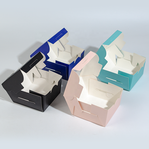 BPA-free tông Bánh hộp thực phẩm lớp bánh takeout Giao hàng Bao bì hộp với cửa sổ rõ ràng - Product Image 4