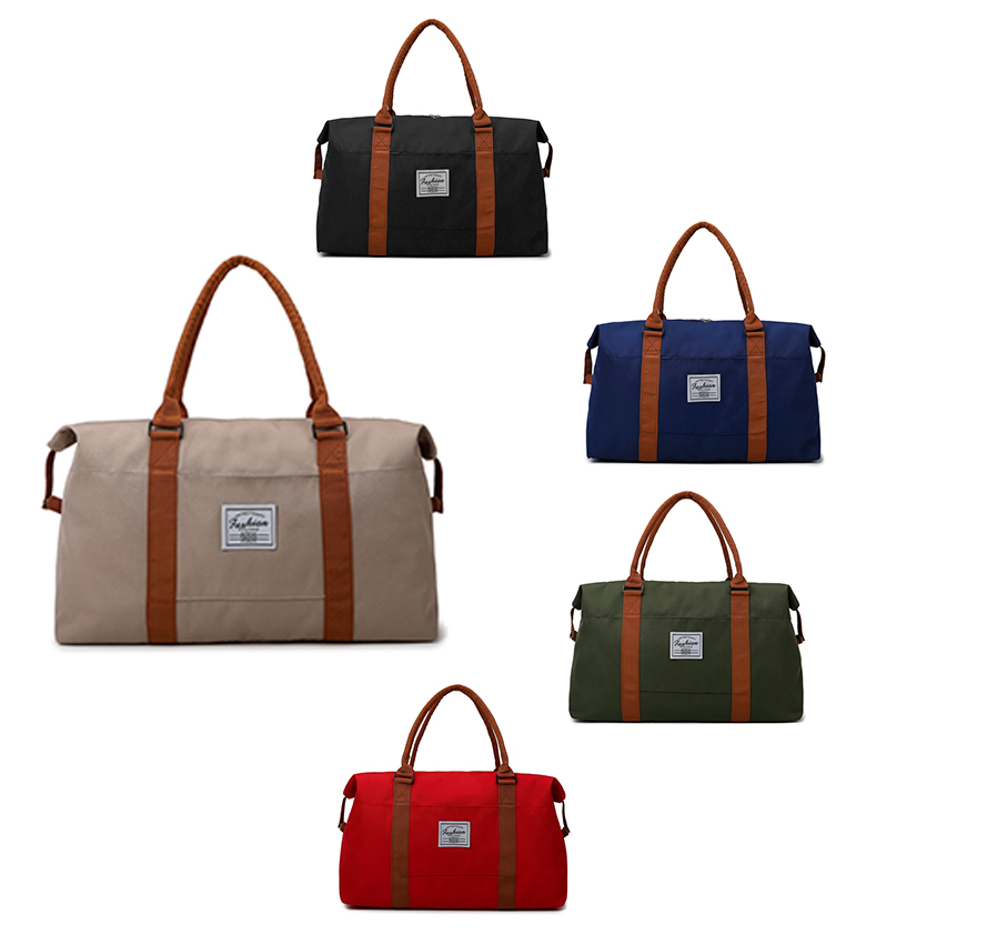 Factory Wholesale Fashion Polyester Portable Travel Bag Waterproof Swimming Duffel With Zipper Closure For Retail