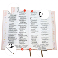 Éditions Religieuses Personnalisées de la Sainte Bible NIV NVI avec Estampage Argenté, Papier Fantaisie, Impression en Gros et à la Demande, Livre de la Bible KJV
