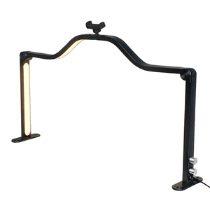 Lampe de bureau UV LED demi-lune diamantée, réglable et pliable, avec support pour téléphone, pour salon de manucure - Product Image 3