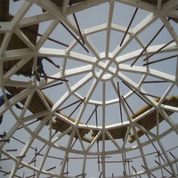 SAFS en acier structure verre lucarne toiture bâtiment dôme