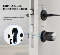 Cerradura Inteligente para Puerta Digital con Huella Dactilar y WiFi, Estándar Europeo, Cilindro Inteligente con Doble Aplicación Tuya y TT Lock, Longitud Ajustable