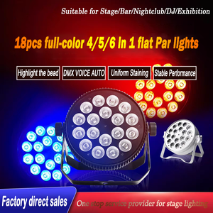 Taşınabilir 18 adet * 10W LED RGBW Mini Par ışık yeni düz düğün sahne profesyonel üretim beyaz yayan renk doğrudan fabrika - Product Image 3