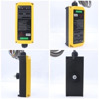 Interruptor de control remoto inteligente inalámbrico de radio industrial de 2 canales, 1T y 1R, 12-65V, 65-440V, para cabrestantes eléctricos de grúa, 1T