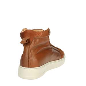Baskets pour hommes NEVADA en cuir 44, chaussures épaisses à tige haute, marron - Product Image 3