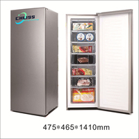 Réfrigérateur-congélateur solaire DC de haute qualité pour la maison, réfrigérateur-congélateur solaire à porte unique avec congélateur supérieur pour usage domestique