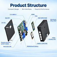 Pfsense Firewall Mini PC Industriel In-tel J4105/J3710 4*Intel I226 LAN 2* 1*RS232 Module 4G OPNSense Ubuntu OpenWrt Centos