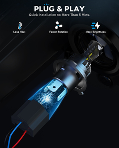 Novsight <span class=keywords><strong>N68</strong></span> 60W 15000LM luces LED Para autos H4 H7 9005หลอดไฟรถยนต์ CANbus H4 - Product Image 6