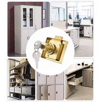 Serrure carrée à noyau interchangeable pour armoire, porte, mobilier de bureau, chambre, salle de sport, villa, école, hôtel, atelier, extérieur, entrepôt - Quincaillerie
