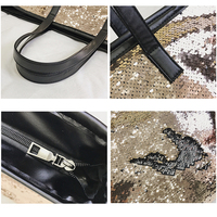 Sac A Main Femm A Bas Prix Nouveau Design Femmes Épaule Sacs Fourre-Tout Bas quantité minimale de commande Paillettes Rouge Voyage Sac Fourre-Tout Personalizzata Avec Zip