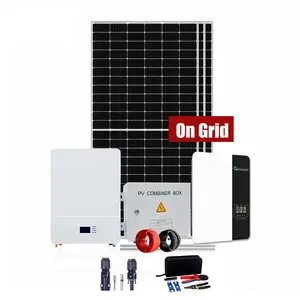 Set completo sistema di energia solare sulla griglia 5KW 10KW 20KW 30KW 40KW 50KW sistema di accumulo di energia solare costo