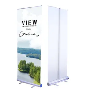 Wholesale Advertising Banner Stand Roll Down Banner Roll Up Standee Aluminum Retractable Banners For Trade Show