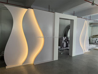 Panneau mural de fond en PVC MILE populaire pour scène de mariage, décoration LED pour événements, idéal pour arche de mariage