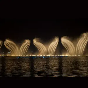 Fuente de baile de música grande al aire libre Popular fuente grande lago río estanque fuente flotante para Decoración