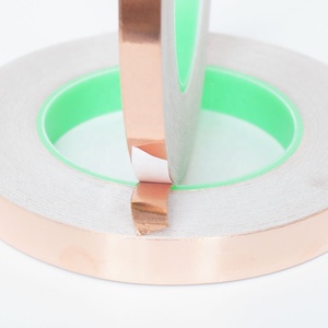 Высокотемпературная термостойкая токопроводящая клейкая лента из медной фольги для защиты от электромагнитных помех (EMI/RFI) и сигнальных помех, для использования с витражами, защищающая от улиток и слизней. - Product Image 6