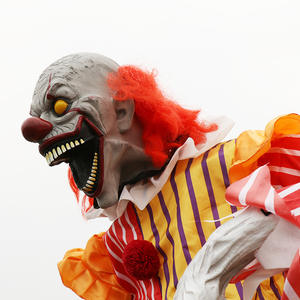 Décorations d'Halloween animatroniques, grand <span class=keywords><strong>loup</strong></span>-<span class=keywords><strong>garou</strong></span> clown oscillant à induction, accessoires décoratifs pour chambre, bar, son, lumière, ornement - Product Image 2
