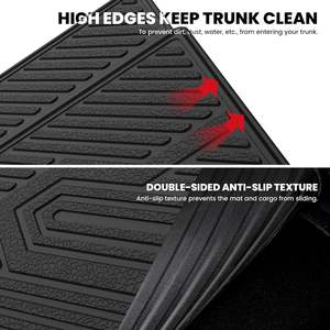 Alfombrilla para <span class=keywords><strong>Maletero</strong></span> LASFIT, Alfombrillas para Respaldo OLIVER 2022-2026, TPE para Todo Clima, 2.76 de Grosor, Ranurado, Ajuste Personalizado, Forro de Carga Negro, Fácil de Limpiar - Product Image 5