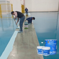 Pintura Epoxi Autonivelante para Pisos, Recubrimiento Resistente al Desgaste, Antideslizante, Bajo en VOC, para Fábrica, Almacén, Taller, Concreto
